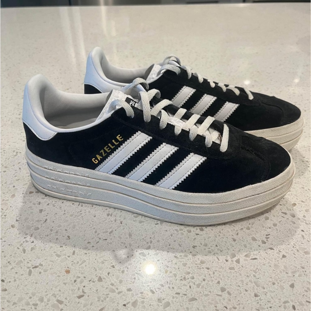 Adidas Gazelle Women's Black and White Sneakers